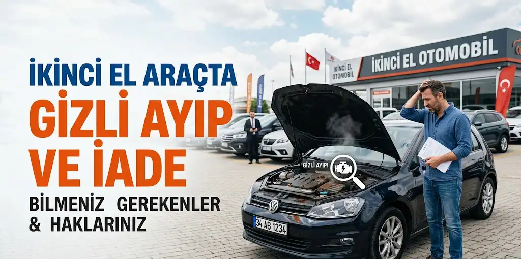 İkinci El Aracım Bozuk Çıktı: 2026 Yılı İkinci El Araçta Gizli Ayıp, İade ve Tazminat Rehberi
