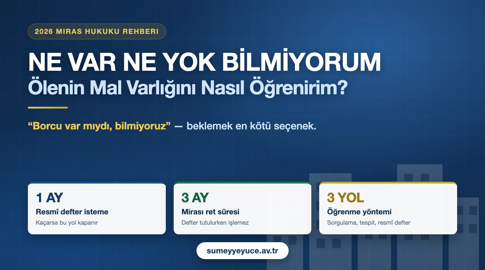 Ölen Kişinin Malları ve Borçları Nasıl Öğrenilir?