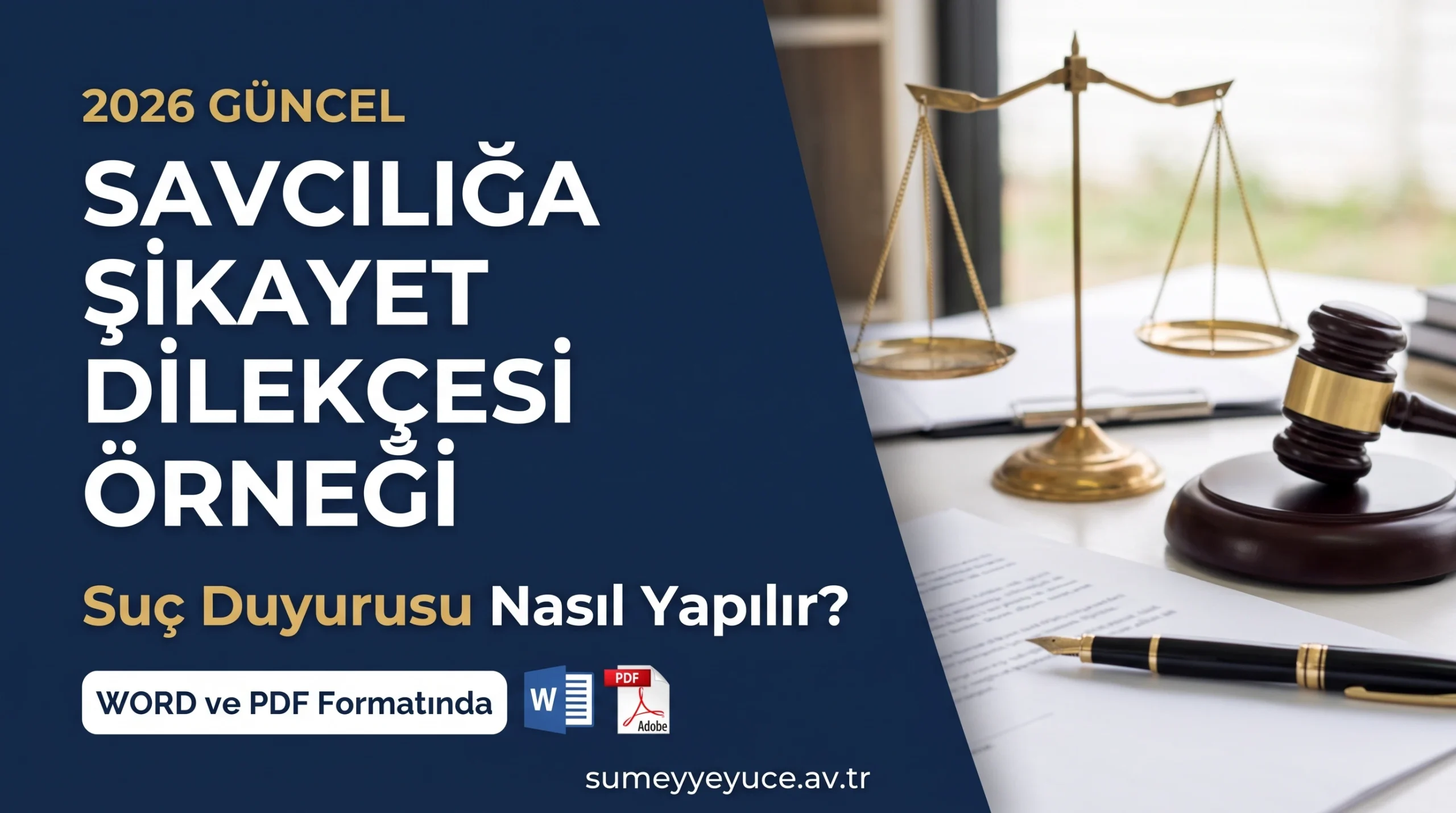 Savcılığa şikayet ve suç duyurusu dilekçesi örneği, Word ve PDF indirilebilir şablon