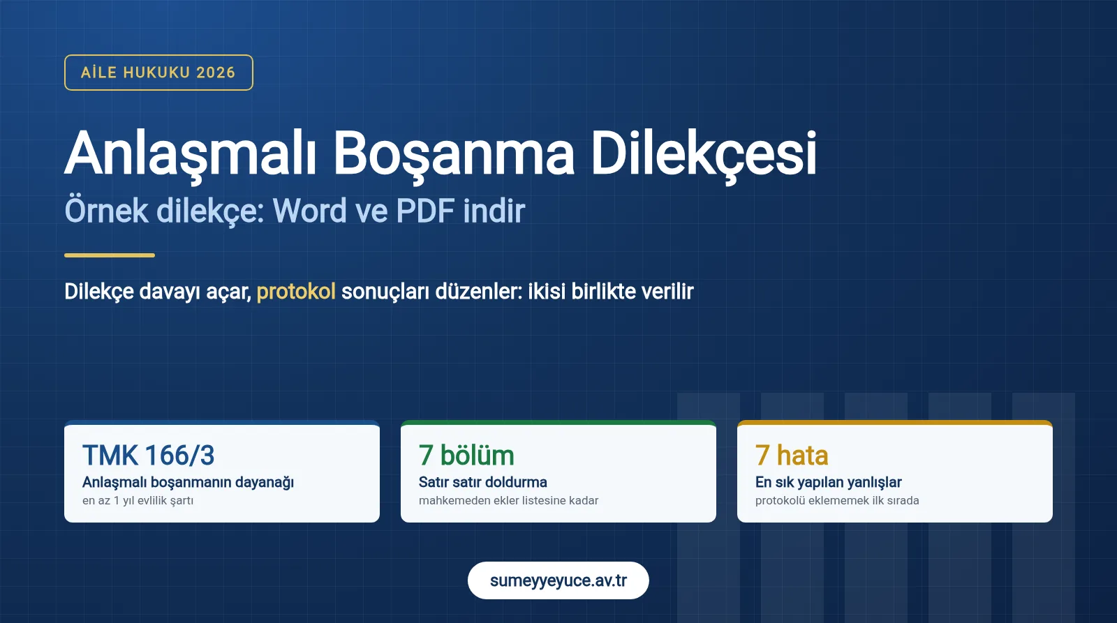 Anlaşmalı boşanma dilekçesi örneği 2026, Word ve PDF indir